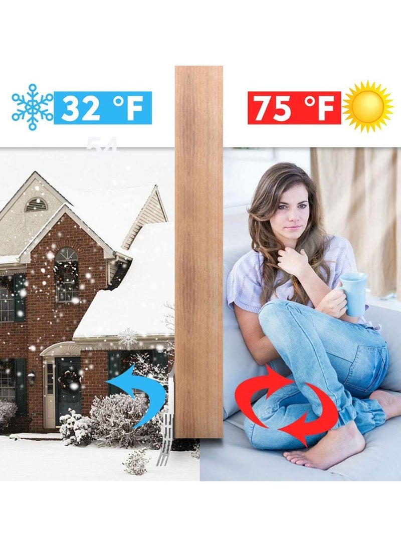 Ohuhu Door Draft Stopper Weather Stripping: Ohuhu 39" L x 2" W Under Door Bottom Seal Strip Sweep - Backing Adhesive Blocker Gap Filler Flexible Noise Insulation Draft Guard Bottom of Door Garage - Image 5