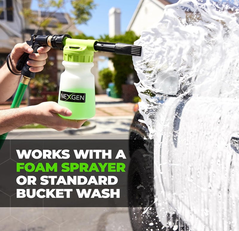 NEXGEN Premium Ceramic Car Wash Soap - Build Ceramic Coating During Wash on Cars, Trucks, Boats and Bikes - SiO2 Shampoo Works with Foam Guns, Cannons, Pressure Washer, Bucket and Wash Mitt (8 oz) - Image 5