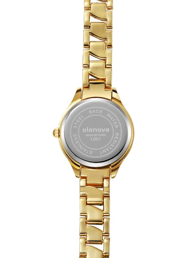 Elanova Women's watch, dear mother, made of stainless steel, water-resistant, adorned with crystals - Image 4