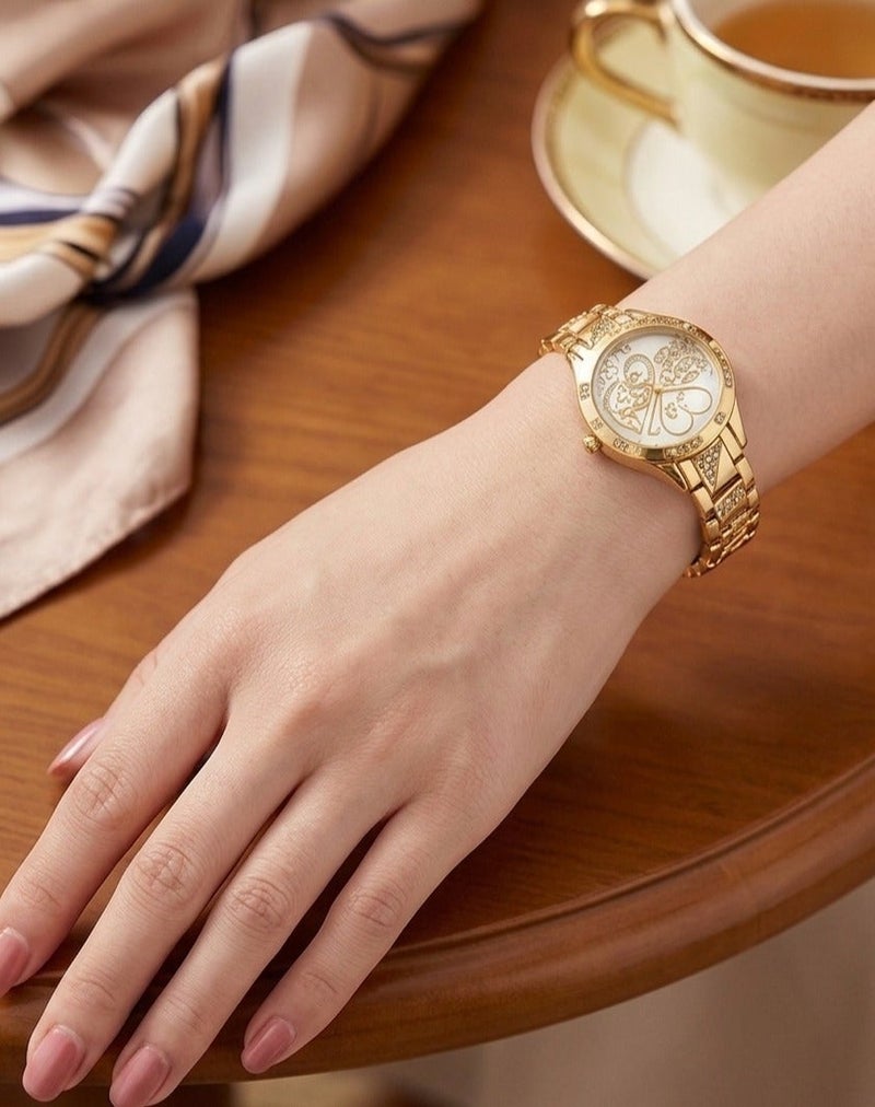 Elanova Elegant Women’s Watch for My Beloved Mother – Water Resistant with Stainless Steel Strap, Embellished with Crystals - Image 3