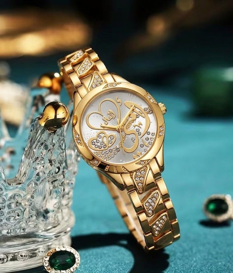 Elanova Elegant Women’s Watch for My Beloved Mother – Water Resistant with Stainless Steel Strap, Embellished with Crystals - Image 4