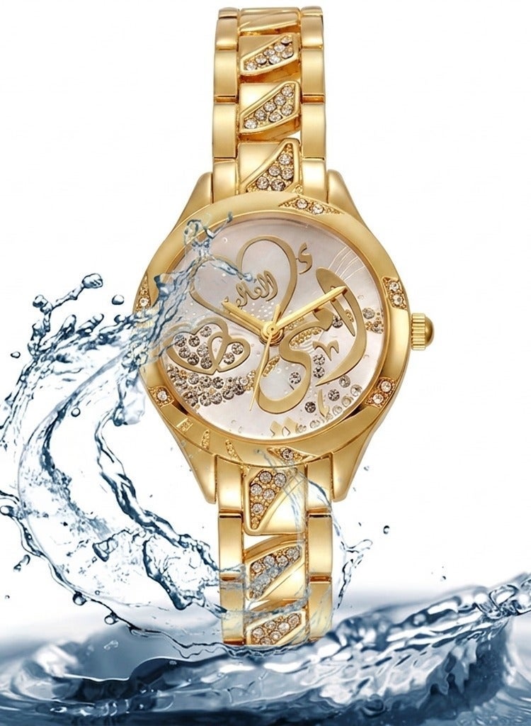 Elanova Elegant Women’s Watch for My Beloved Mother – Water Resistant with Stainless Steel Strap, Embellished with Crystals - Image 5