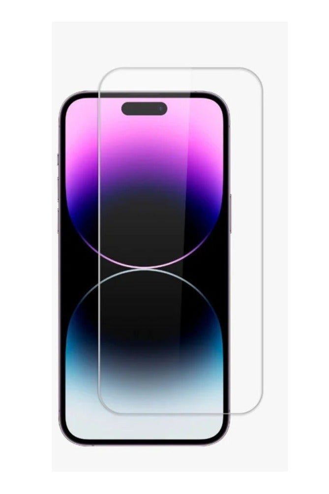 شاشة حماية لاصقة لجوال ايفون أبل 15 برو ماكس للحماية الهواتف من الصدمات والخدوش مصنوع من الزجاج المقوى اكسسوار هاتف مميز