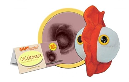 Giant Microbes GIANTmicrobes Chickenpox Plush –Learn about Vaccines and Microbes with this Educational Plush, Memorable Gift for Pediatricians, Family, Scientists, Public Health and all with a Healthy Sense of Humor - Image 1