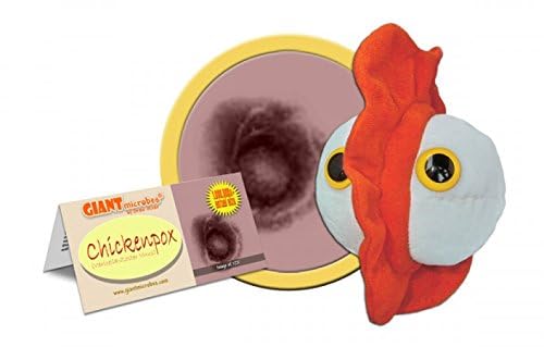 Giant Microbes GIANTmicrobes Chickenpox Plush –Learn about Vaccines and Microbes with this Educational Plush, Memorable Gift for Pediatricians, Family, Scientists, Public Health and all with a Healthy Sense of Humor - Image 2