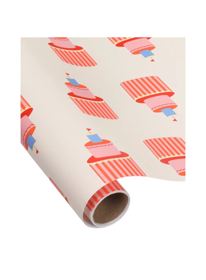 KadoDesign Birthday Cake Wrapping Paper Roll - Image 3