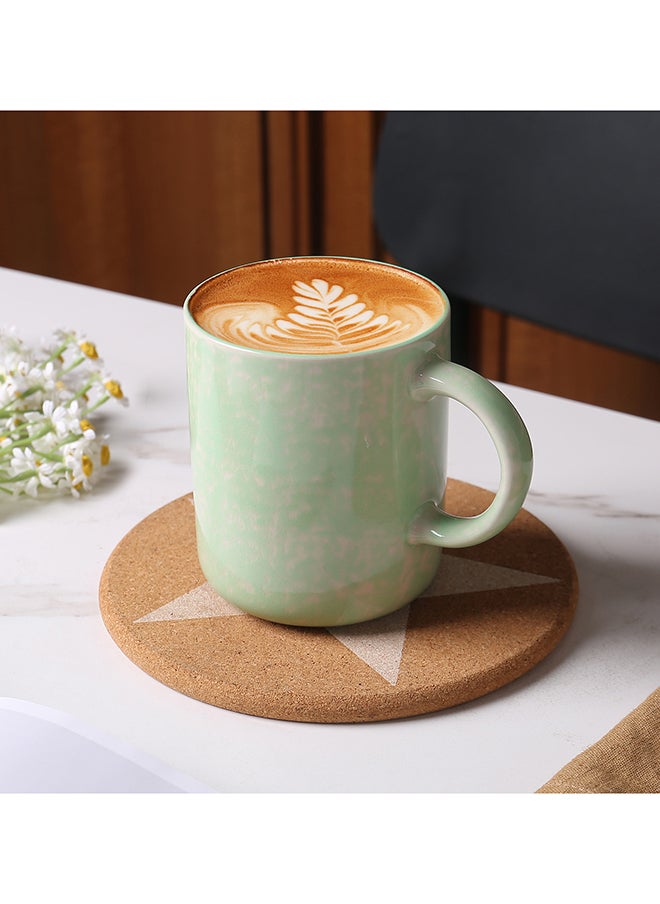 17 OZ Coffee Mugs Set of 4, Ceramic Modern Coffee Mugs Set with handle for Tea/Latte/Milk/Cocoa. (colorful-plus, 4 Count（Pack of 1）)