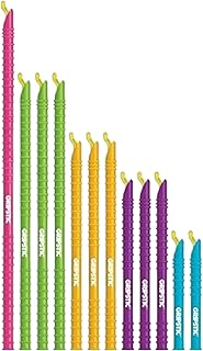 GripStic GripStic Bag Clips. 12pc Durable Food Clip Set for Kitchen Storage. Reusable Chip Bag Clips. Color Coded Bag Closure  - Image 1