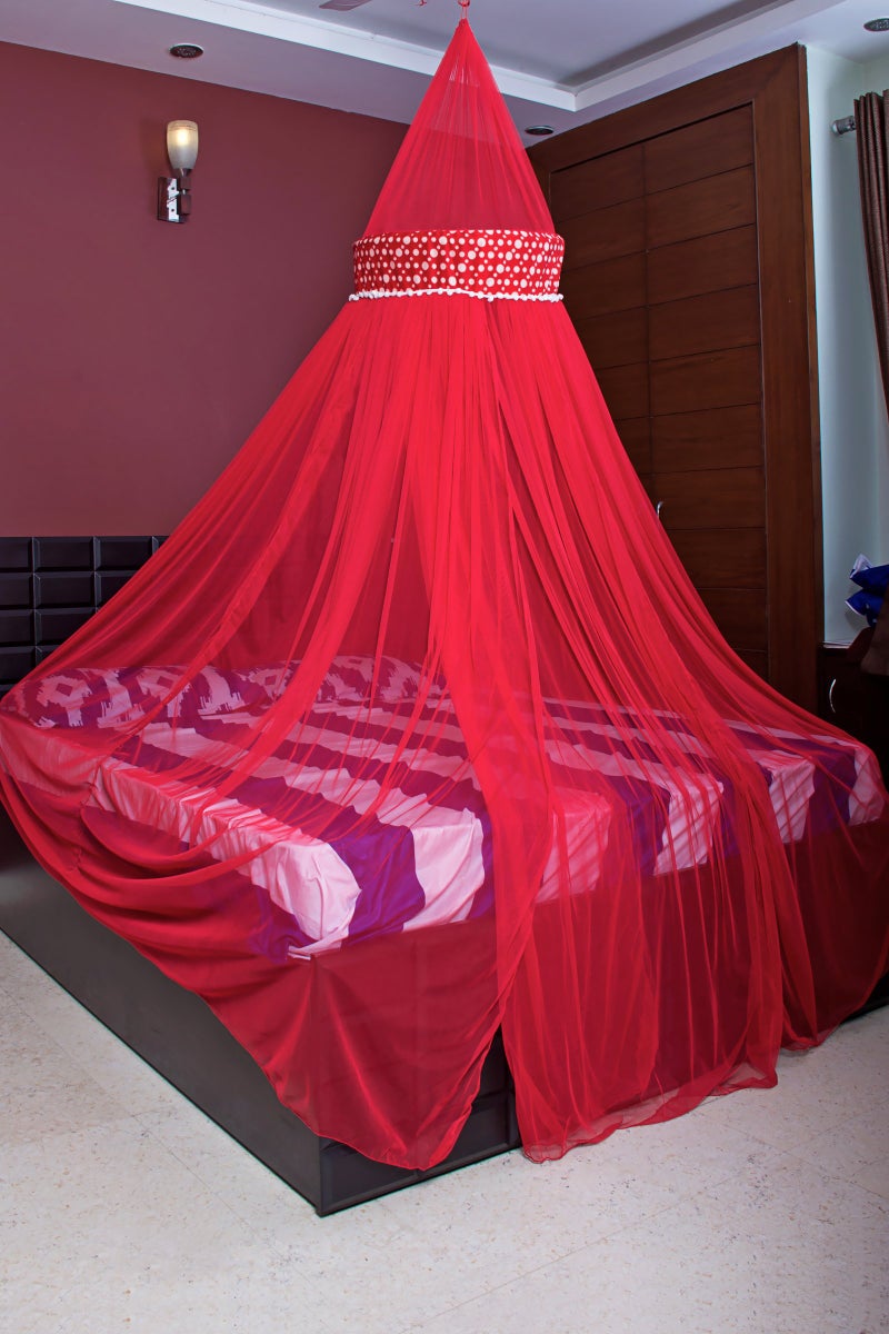CREATIVE TEXTILES Creative Textile Stylish Pink Color Mosquito Net Size:- Coutson Crib - Image 1