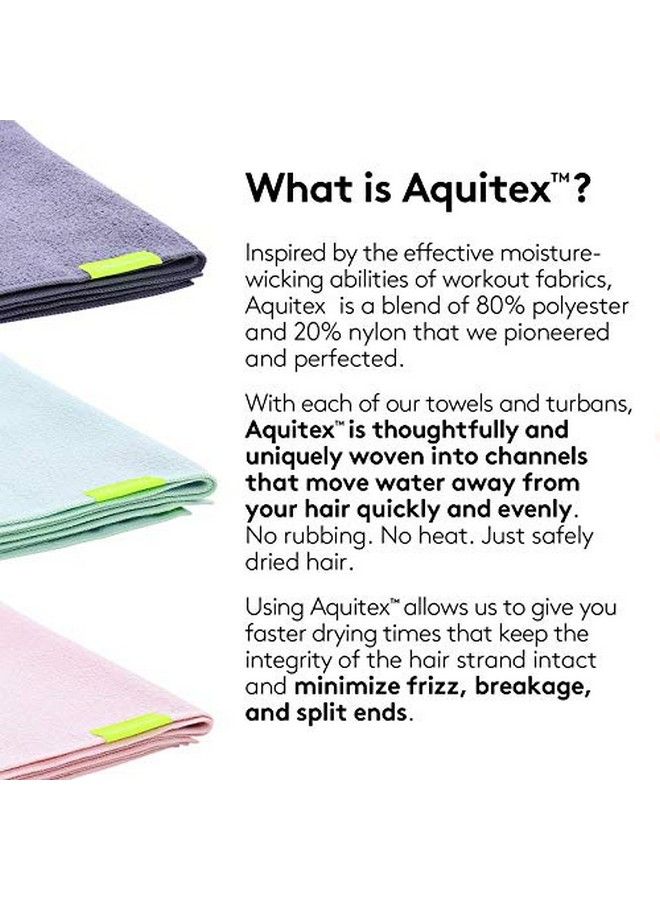 Original Hair Towel Set Of 2 Ultra Absorbent & Fast Drying Microfiber Towel For Fine & Delicate Hair Regular (19 X 39 Inches) Dark Grey And Soft Pink