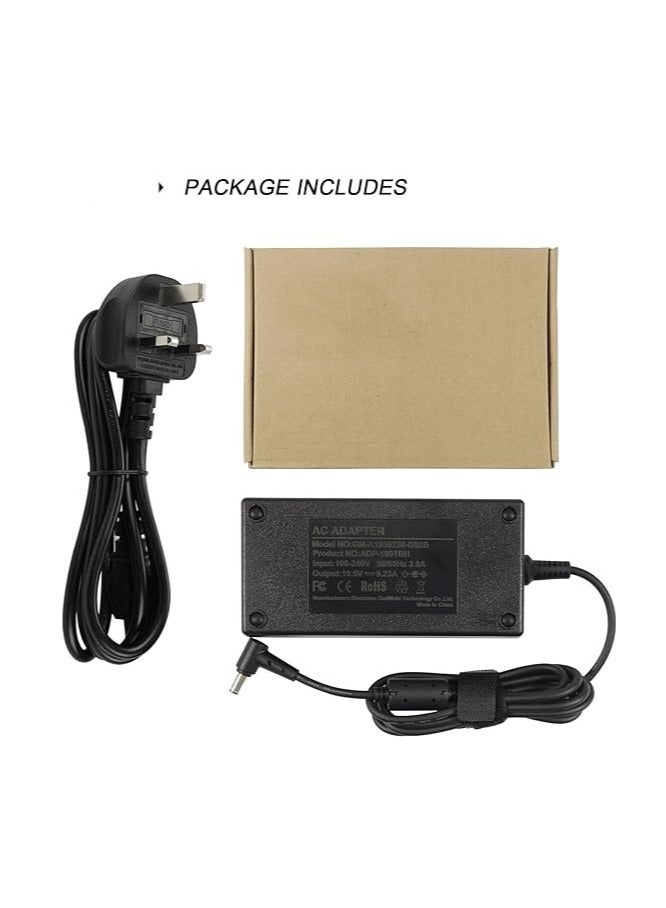 180W Laptop Charger 19.5V 9.23A 6.0x3.7mm AC Adapter Compatible with Asus ROG Zephyrus G14 G15 GA401IV GA401IU GA502D GU501G GM501GM FX505GD TUF505DT TUF765GE FX705GM FX705GD Power Supply - Image 4