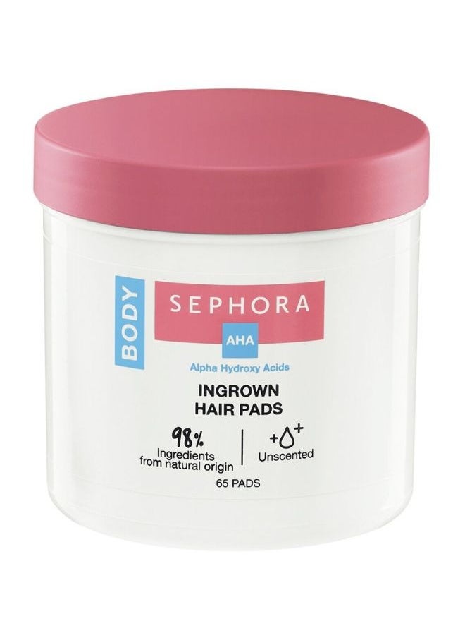 SEPHORA Sephora Collection Ingrown Hair Pads – Exfoliating Treatment with Salicylic Acid & Glycolic Acid for Preventing Ingrown Hairs, Smoothing Skin & Reducing Bumps | Alcohol-Free, Gentle on Skin | 65 Pads  - Image 1
