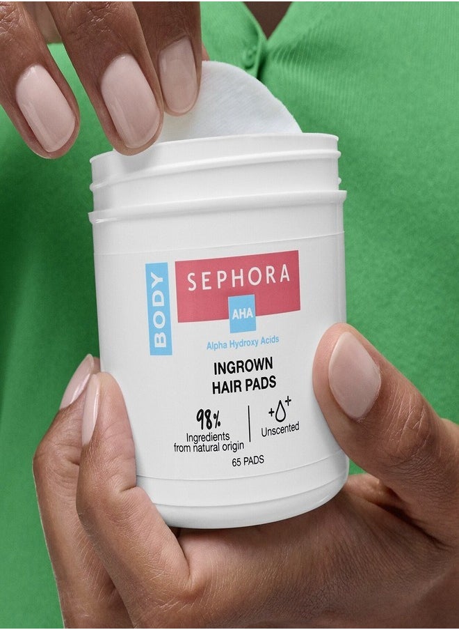 SEPHORA Sephora Collection Ingrown Hair Pads – Exfoliating Treatment with Salicylic Acid & Glycolic Acid for Preventing Ingrown Hairs, Smoothing Skin & Reducing Bumps | Alcohol-Free, Gentle on Skin | 65 Pads  - Image 2