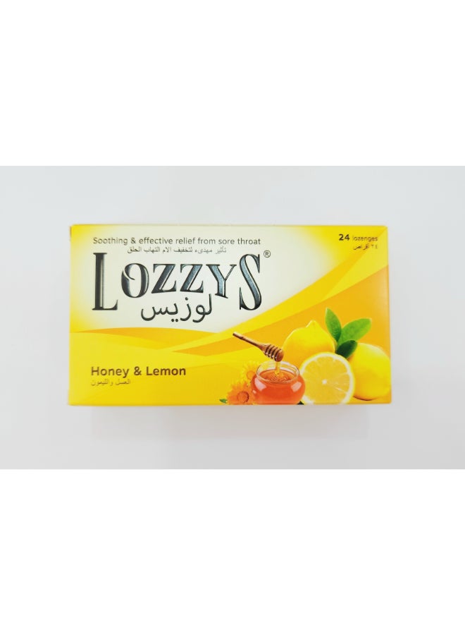 LOZZY'S LOZENGES- HONEY LEMON 24'S