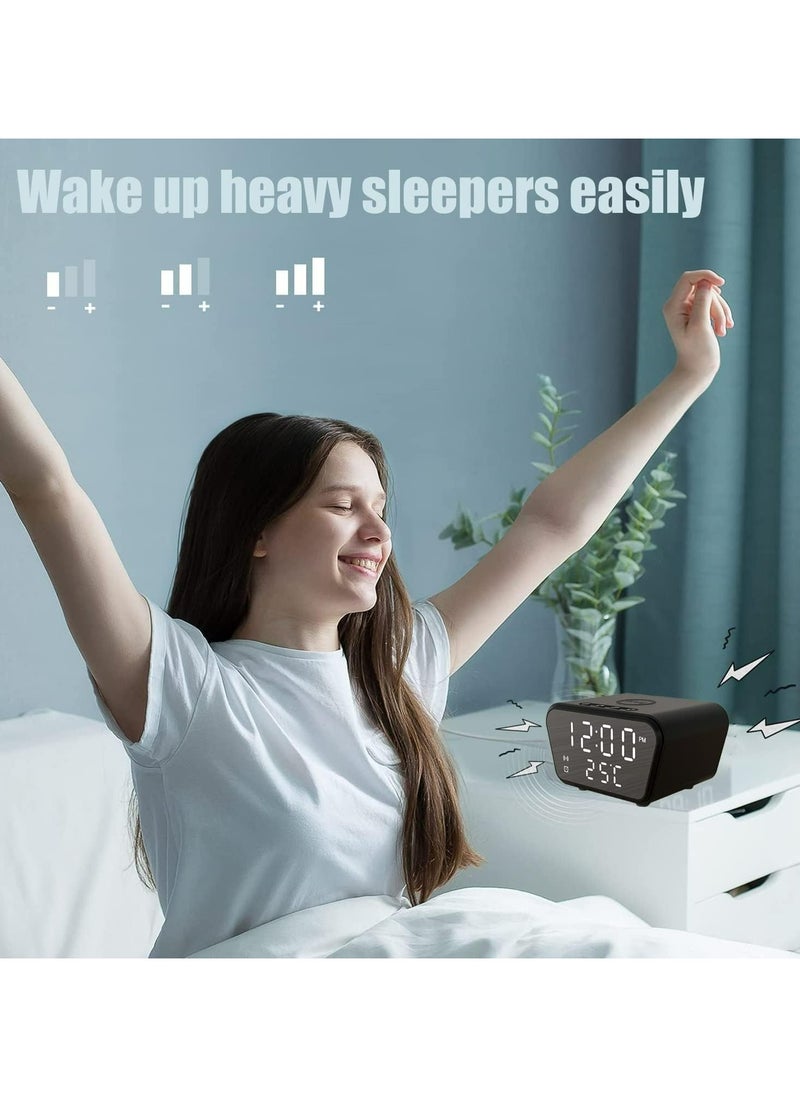Generic - Wireless Charger Alarm Clock Bluetooth Speaker LED Smart Digital Clock Table Electronic Desktop Clocks USB 15W Fast Charger - Image 1