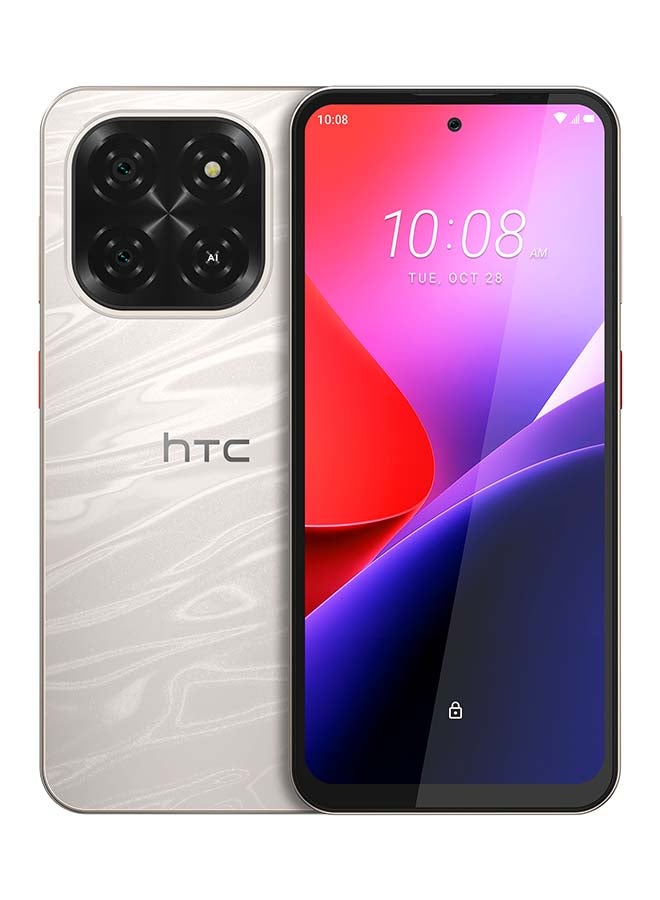 HTC Wildfire E7 Elite Dual SIM 5G upto 18GB* (6+12) RAM 128GB NFC Champagne Gold + Nextbot E18 TWS- Middle East Version - Image 2