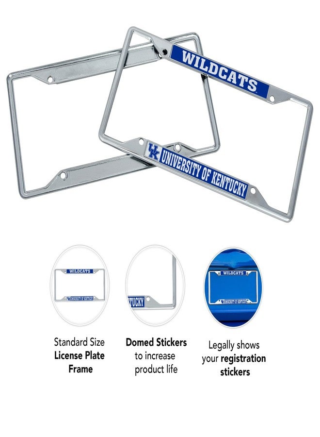 Desert Cactus University of Kentucky Wildcats UK Car Accessories Metal License Plate Frame and Tag Holder for Front or Rear of Car (Mascot) - Image 4