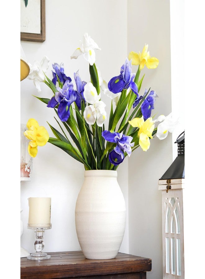 FiveSeasonStuff 6 Long-Stem Real Touch Artificial Purple Irises – Realistic Faux Flowers for Home Décor, Wedding Bouquets, Centerpieces & Floral Arrangements - Image 5