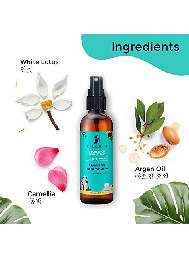 PILGRIM Argan Oil Hair Serum For Dry Frizzy Hair Hair Smoothing Smoothing And Control Of Frizzy/Dry Hair Instant Shine Smoothness And Soft Hair Anti Frizz For Women And Men 100 Ml  - Image 5