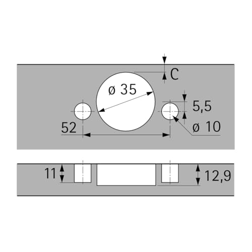 Hettich Sensys 8645i TH 52 Hinge for Furniture Soft Closing 110 Design Corner Stop - Image 3
