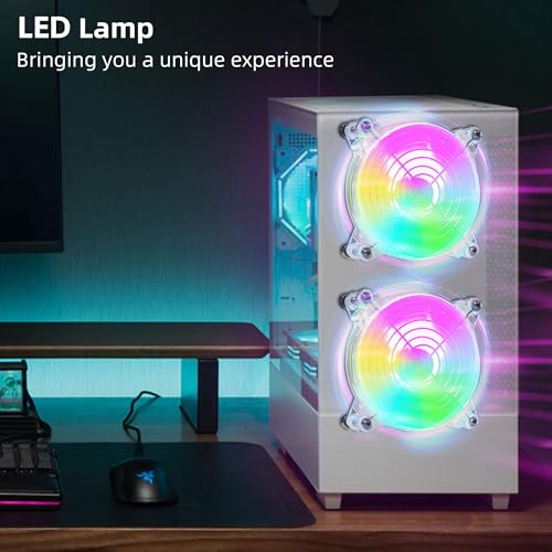 AMCHIXIN 2PACK 120mm 4.72" PC 5V USB Small Fans with Magnetic Screws Quiet Colorful LED Cooling Fans for Mini PC Router Cabinet Play Station A/V Equipment Tablet TV Ventilation and More - Image 5