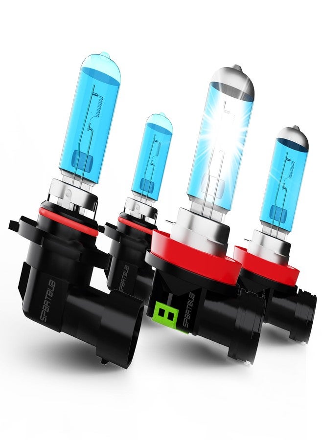 SPBRTBUB Compatible With Dodge Durango 2011-2013, 9005 H11 High Low Beam High Performance Halogen Headlights Bulbs Combo, 6000K White Light, Pack of 4 - Image 1