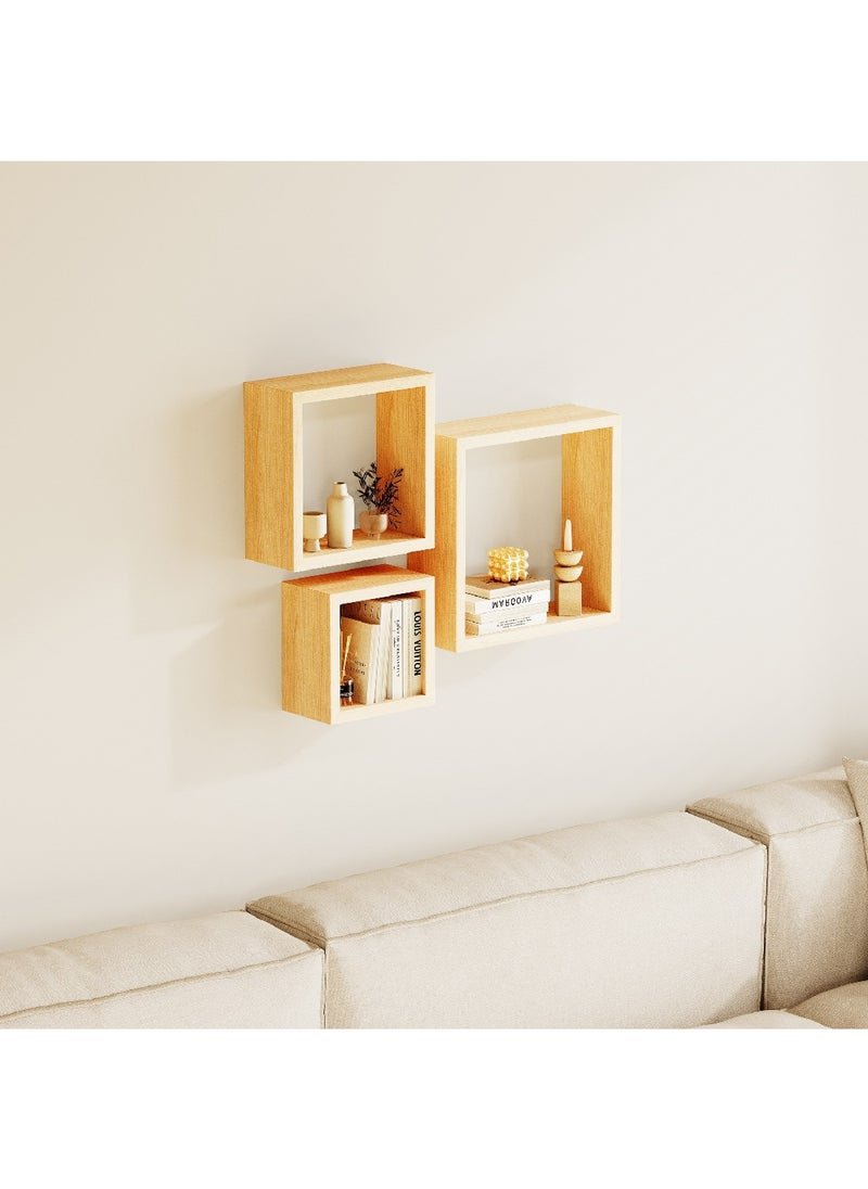 Jazz Cube 3-Piece Wall Shelf Set 25 x 9 x 25 cm - pzsku/Z7AA54E9845D098897506Z/45/_/1716790852/65eeb071-b502-4597-a0a2-3f90ff55b3f9