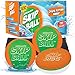 Activ Life 2 Pack Water Skipping Ball with Skip Disc Pool Balls for Swimming Pools Toys for Kids and Adults Easter Basket Stuffer Gift Green Orange - Image 3