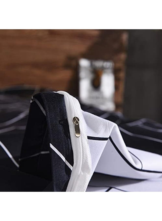 YelaJoy Duvet Cover Set 3 Pieces New Twill Pattern Bedding Quilt Cover with Zipper Closure and 2 Pillow Shams for Boys Teens (Twin) - Image 2