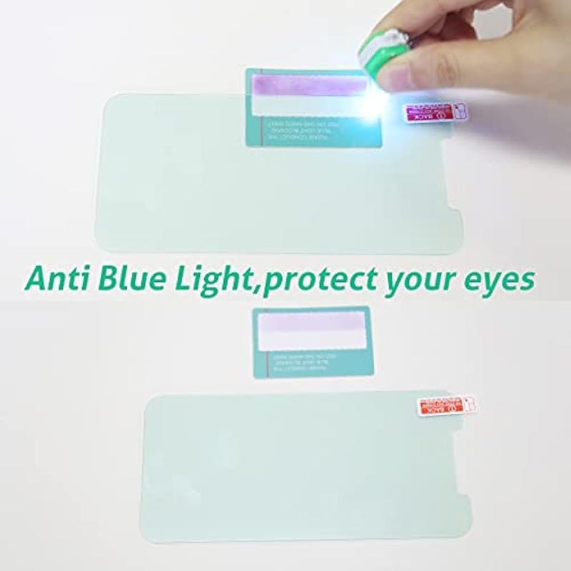 【Eye Protection】 Anti Blue Light 2 Pack Screen Protector for iPhone 12 Pro Max【6.7 inch】 + 2 Pack Camera Lens Protector, Case Friendly Tempered Glass Film,【9H Hardness】 - HD - Image 2