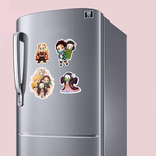 Deep Print Acrylic Demon Slayer Theme Fridge Magnet Set of 4 || Waterproof || Glass Finish - Image 4