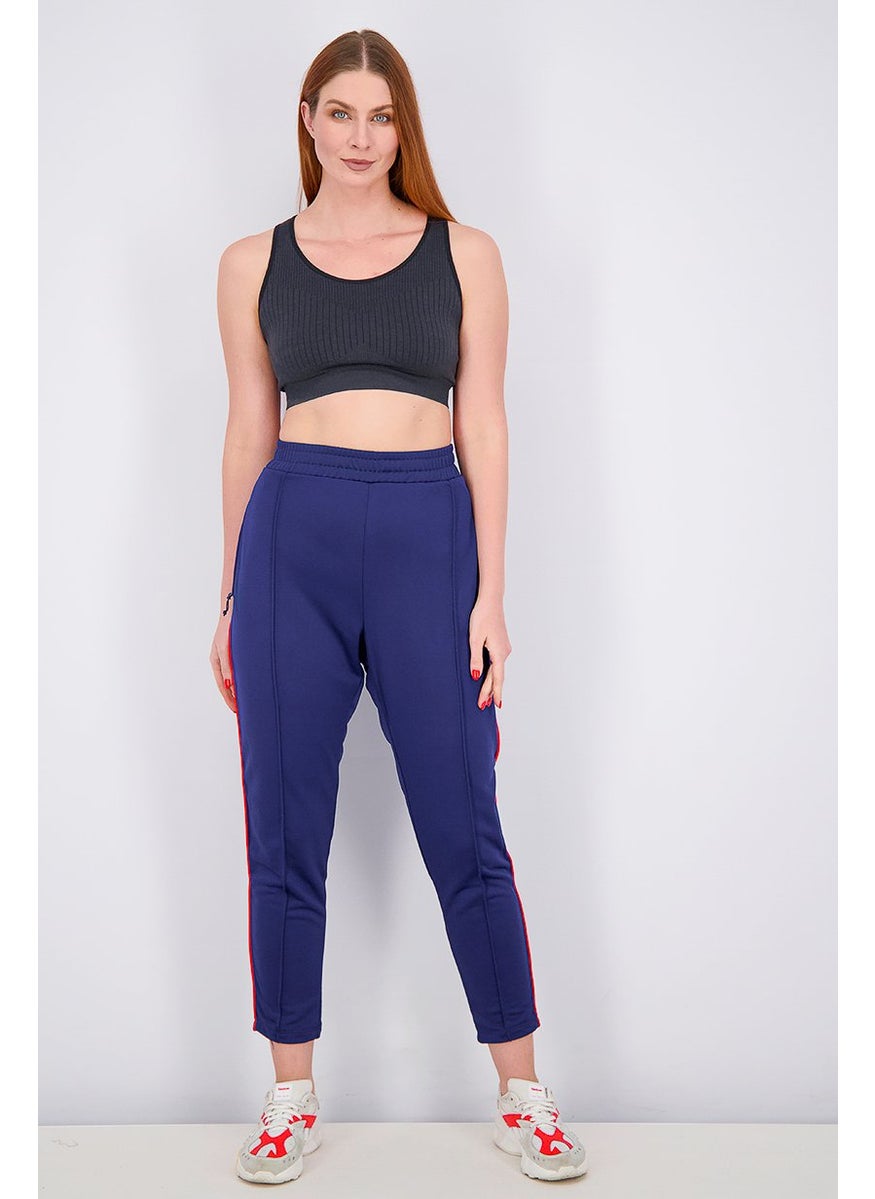 Tchibo Women Sportswear Fit Training Pants, Navy  - Image 2