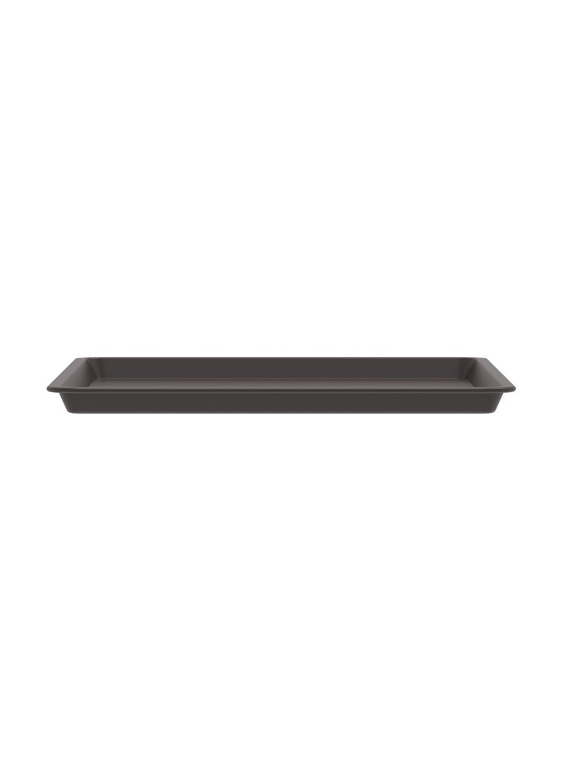 Cosmoplast 18" Serving Tray Medium Brown Plastic 46x35x2 cm  - Image 3