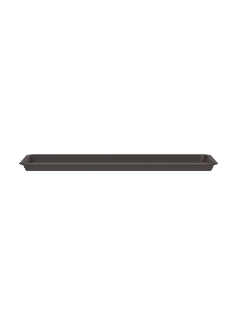 Cosmoplast 18" Serving Tray Medium Brown Plastic 46x35x2 cm  - Image 4