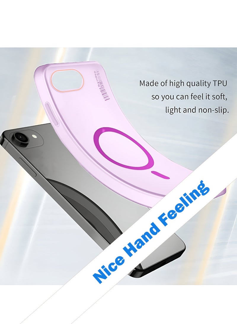 Syndee Apple iPhone 17e 5G 2026 Syndee Series Hybrid Translucent Magsafe with Magnetic Charging Raised Camera Lips Elegant Look Case Cover (MCMPMN) - Baby Pink - Image 3