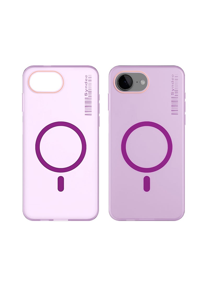 Syndee Apple iPhone 17e 5G 2026 Syndee Series Hybrid Translucent Magsafe with Magnetic Charging Raised Camera Lips Elegant Look Case Cover (MCMPMN) - Baby Pink - Image 2