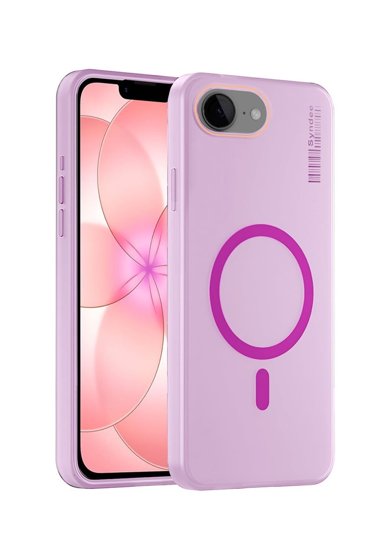 Syndee Apple iPhone 17e 5G 2026 Syndee Series Hybrid Translucent Magsafe with Magnetic Charging Raised Camera Lips Elegant Look Case Cover (MCMPMN) - Baby Pink - Image 1