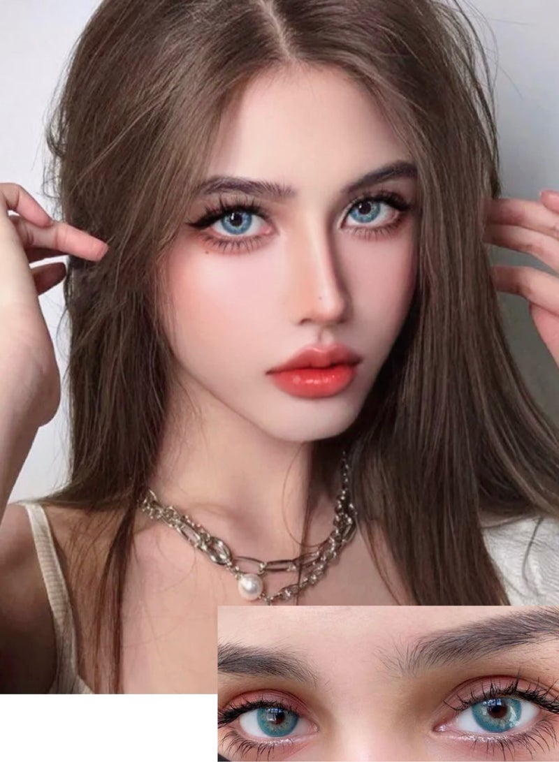 يونيبلينغ عدسات لاصقة ملونة سنوية نياجرا الأزرق - Image 1