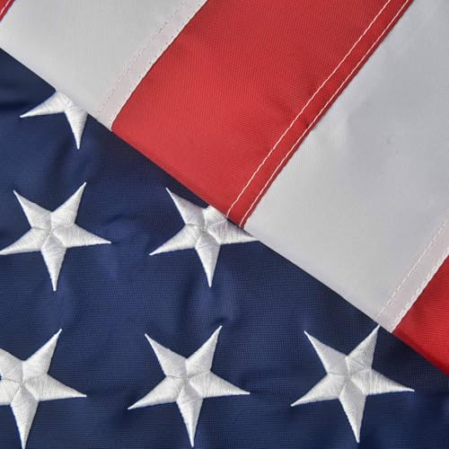 VORENUS American Flag 2.5x4 Ft, US Flag/USA Flag with Oxford Polyester Material, Vivid Color, Sewn Stripes, Brass Grommets, Embroidered Stars, Perfect for Indoor/Outdoor Use - Image 2