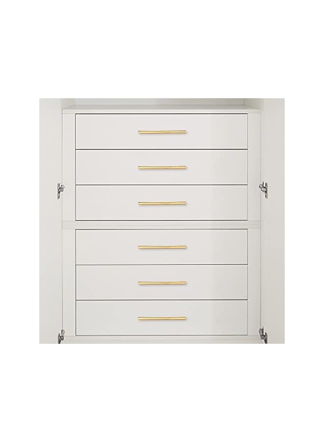 The Bros 15 Pack Cabinet Pulls Brushed Gold Stainless Steel T Bar Pull Handle for Furniture Kitchen Cabinet Cupboard Drawer Door Handle Pull Knobs (Overall Length 7-7/8",Hole Center 5") - Image 5