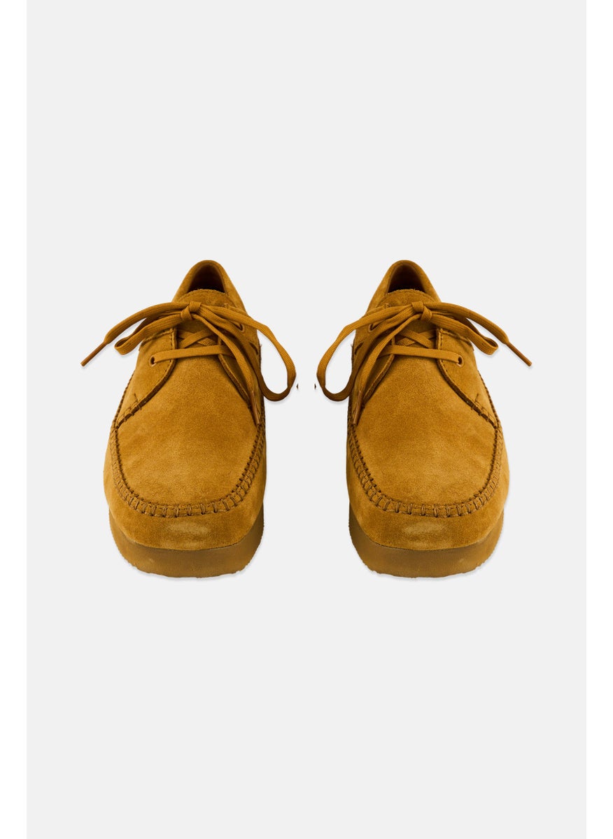 clarks - Men Lace Up Casual Shoes, Mustard - Image 1