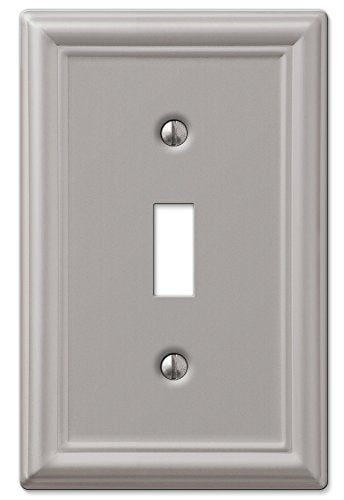 Amerelle 149TBN Chelsea Wallplate, 1 Toggle, Steel, Brushed Nickel, 1-Pack - Image 5