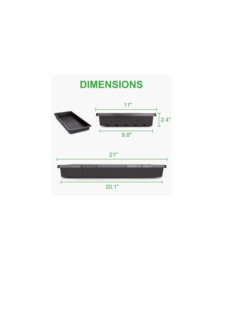 Generic Plastic Growing Trays Seed Tray Seedling Starter for Greenhouse Hydroponics Seedlings Plant Germination  - Image 2