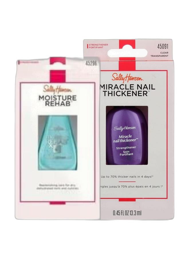 Sally Hansen Nail Serum 10ml & Miracle nail thickener Bundle - Image 1