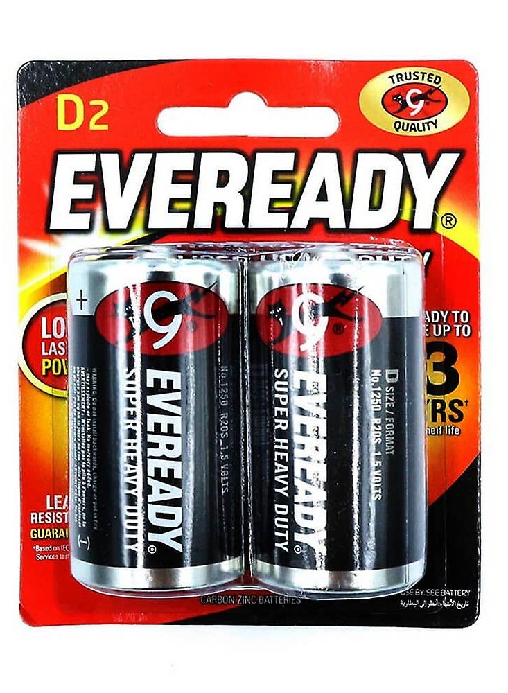 Eveready Heavy Duty R20 Battery - Pack of 2