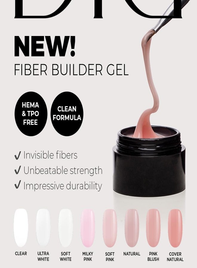 DIDIER LAB Fiber Builder Gel Natural - Self-Leveling HEMA-Free Builder Gel for Nails - Ultra-Strong LED UV Fiberglass Nail Builder Gel for Nail Repair Refills and Nail Extensions - 1.76 fl oz - Image 2