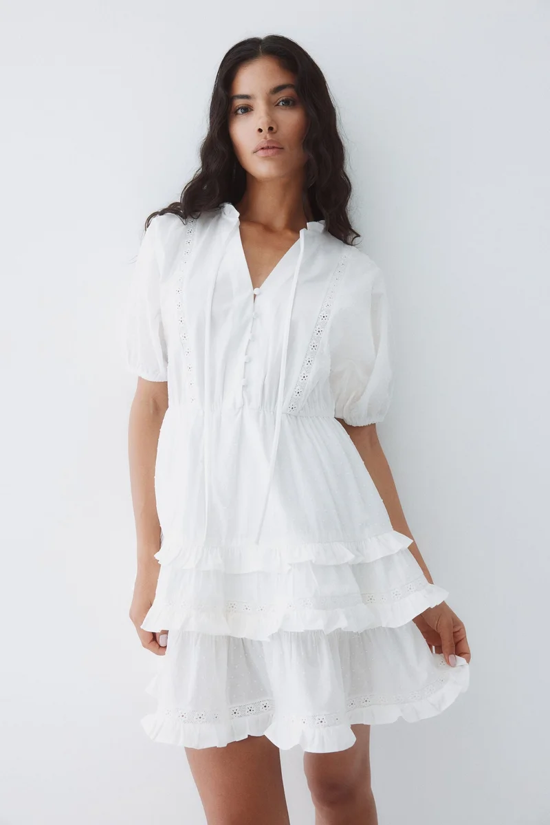 H&M Cotton plumeti dress