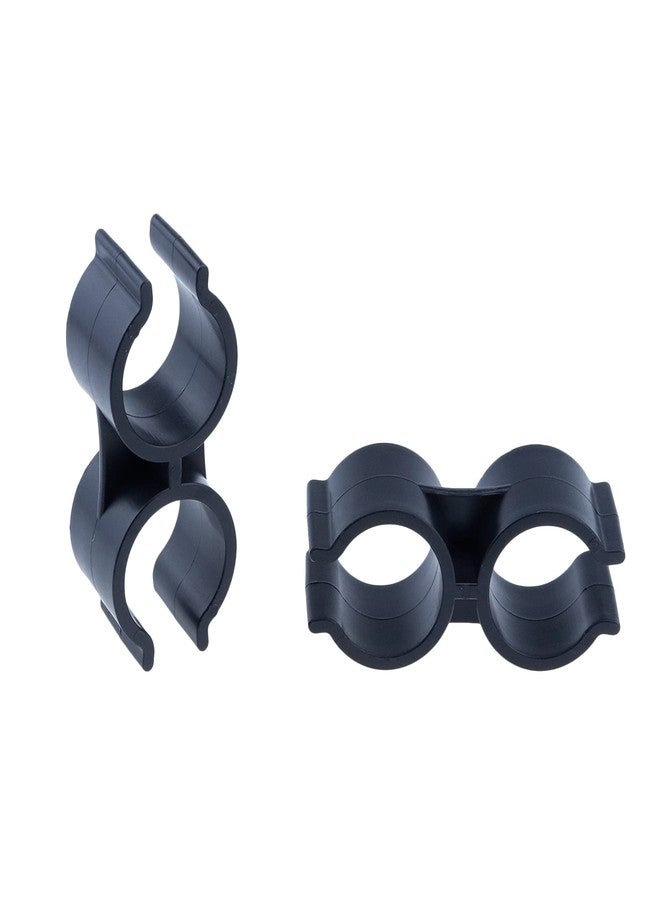 Mcredy 10 PCS Double Port Pipe Clamp Clips 24 mm/0.93 Inch Diameter Double Pipe Clamp Shelf Pole Connector Panel Tube Clamps Clips Buckle - Image 5