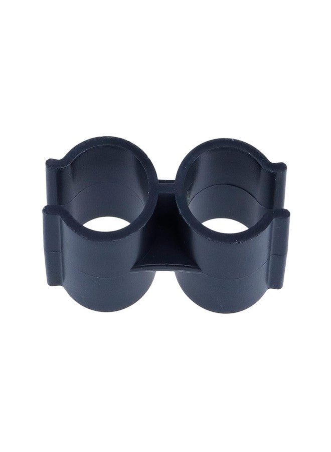 Mcredy 10 PCS Double Port Pipe Clamp Clips 24 mm/0.93 Inch Diameter Double Pipe Clamp Shelf Pole Connector Panel Tube Clamps Clips Buckle - Image 4