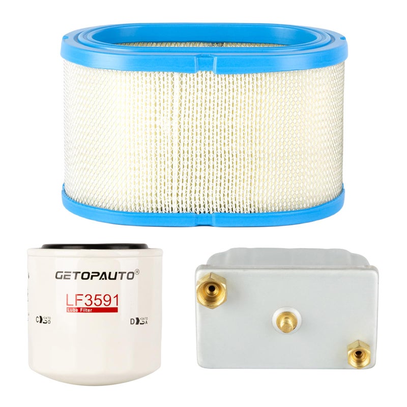 GETOPAUTO AF27906 LF3591 FF236 Filters Kit Compatible with Cummins Onan Quiet Diesel 6000 7500 8000 Auxiliary Power Unit Generator Replaces Cummins Onan 1402897 1220833 1492513